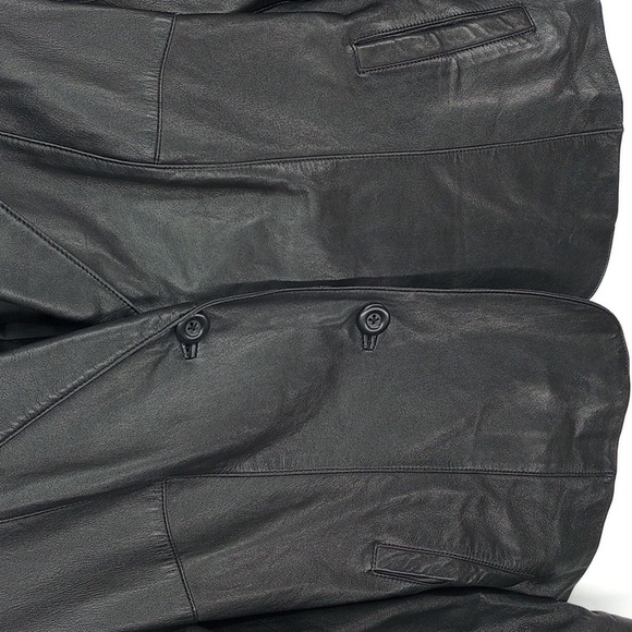 Frenchi Lamb Skin Leather Jacket Blazer Size Large - Picture 3 of 10